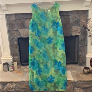 Beautiful green/blue Sleeveless dress Size 22❤️♥️